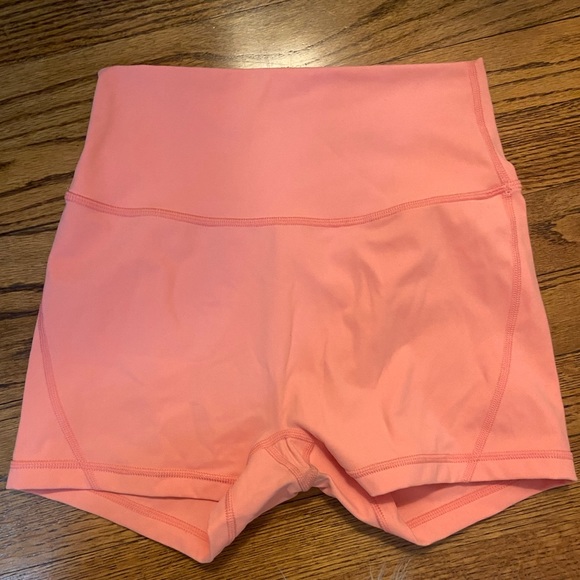J80 Fit biker shorts! Pink/peach color. - Picture 2 of 4